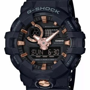 Casio G-Shock GA710B Rose Gold & Black Watch